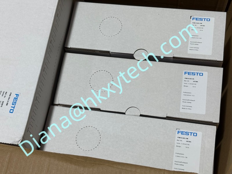 FESTO PUN-H-6X1-BL Blue Polyurethane Pneumatic Tubing 6mm OD 4mm ID for Air Line Automation
