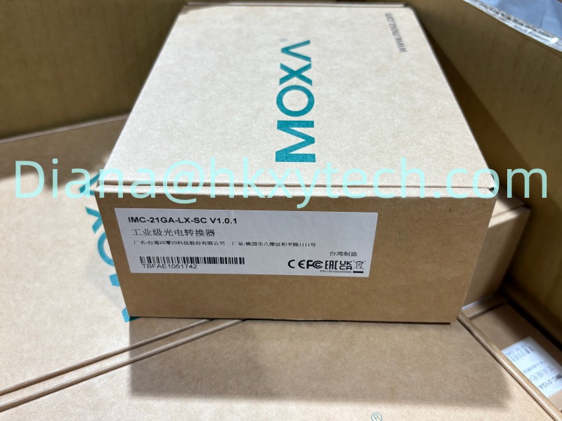 MOXA IMC-21GA-LX-SC Gigabit Ethernet-to-Fiber Media Converter for Long-Distance Industrial Networks reference image